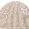 Mädchen Strickmütze mit Perlen-Applikation