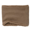 Babysnood met teddypluche lichtbruin