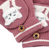 Mädchen Handschuhe mit Katzen-Motiv