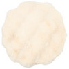 Sitzfell in rundem Design weiss