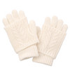 Mädchen Handschuhe und Stulpen im Set creme
