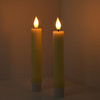 2 LED Stabkerzen mit Flammeneffekt