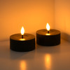 2 LED Wachskerzen mit Flammeneffekt