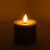 Kleine LED Wachskerze mit Flammeneffekt