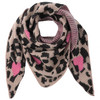 Damen Winterschal mit Mustermix rosa