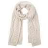 Damen Winterschal mit Zopfmuster