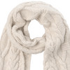 Damen Winterschal mit Zopfmuster