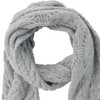 Damen Winterschal mit Zopfmuster