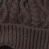 Damen Strickmütze mit Zopfmuster