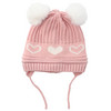 Wintermutsje voor baby's met hartjespatroon