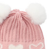 Wintermutsje voor baby's met hartjespatroon