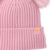 Gebreide muts voor meisjes met twee pompons