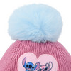 Stitch-breimuts met pompon
