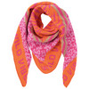 Damen Winterschal mit Mustermix orange