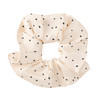 Scrunchie mit Herzchen cremeweiss / schwarz