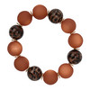Damen Armband mit großen Perlen orange