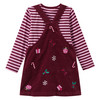 Baby Weihnachtsset mit Kleid und Shirt
