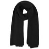 Damen  Winterschal in Crinkle-Optik schwarz