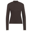 Damen Langarmshirt mit Rippstruktur