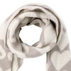 Damen Winterschal mit Herz-Muster