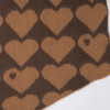 Damen Winterschal mit Herz-Muster