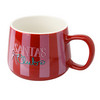 Tasse im weihnachtlichen Design pink / dunkelrot