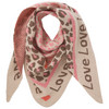 Damen Winterschal mit Mustermix rosa