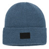 Jungen Strickmütze mit Aufnäher blau