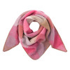 Mädchen Dreiecksschal in Karo-Optik hellbraun / pink