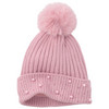 Mädchen Strickmütze mit Pompon
