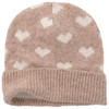 Mädchen Strickmütze mit Herzen allover