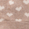 Mädchen Strickmütze mit Herzen allover