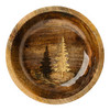 Kleine Holzschale mit Glitzer-Motiv