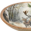 Kleine Holzschale mit Waldtier-Motiv