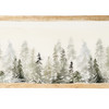 Holz-Tablett mit winterlichem Motiv