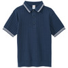 Jungen Strick-Poloshirt mit Rippstruktur