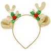 Haarreif im weihnachtlichen Design gold