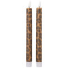 2 LED-Stabkerzen aus Wachs