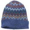 Jungen Strickmütze mit Norwegermuster blau