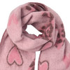 Damen Winterschal mit Herz-Muster