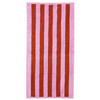 Handtuch aus Baumwolle rot / pink