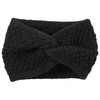 Damen Stirnband mit Knotendetail schwarz