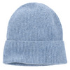 Damen Strickmütze mit Umschlag blau
