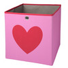 Aufbewahrungsbox mit Herz-Motiv pink