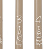 4 Stabkerzen im weihnachtlichen Design