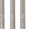4 Stabkerzen im weihnachtlichen Design