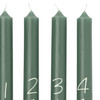 4 Stabkerzen im weihnachtlichen Design