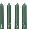 4 Stabkerzen im weihnachtlichen Design