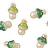 10 kleine Weihnachtskugeln im Pilz-Design