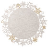 Platzset im weihnachtlichen Design beige